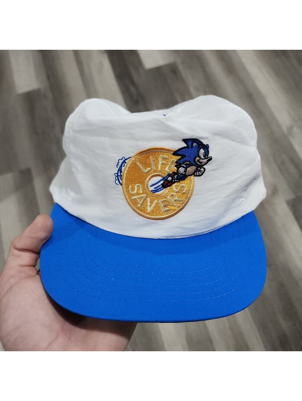 Vintage 90s Sonic The Hedgehog Lifesavers Spinball Promo Sega Hat Video Game